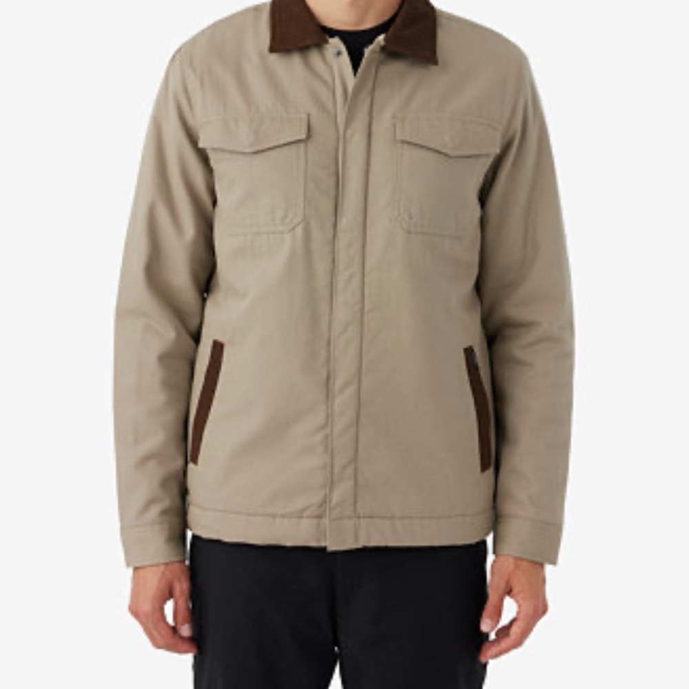 O'neill Men's XL Beacon Sherpa Lined
Jacket Tan